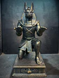 Portalápiz Anubis 17 cm – Guardián Egipcio Bronce Envejecido - Miniatura 1