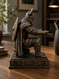 Portalápiz Vikingo Arrodillado 15,5 cm – Bronce Envejecido - Miniatura 3