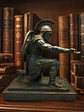 Portalápiz Guerrero de Ítaca – Veterano de Troya 16 cm | Bronce Antiguo con Efecto Óxido - Miniatura 4