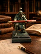 Portalápiz Guerrero de Ítaca – Veterano de Troya 16 cm | Bronce Antiguo con Efecto Óxido - Miniatura 2