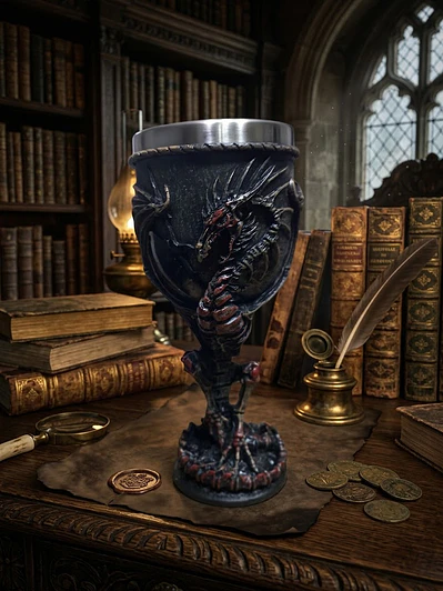 Copa Dragón inmortal - Cáliz 17 cm 