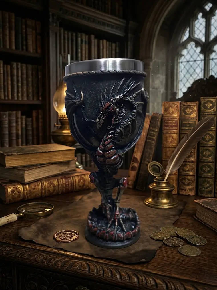 Copa Dragón inmortal - Cáliz 17 cm  1
