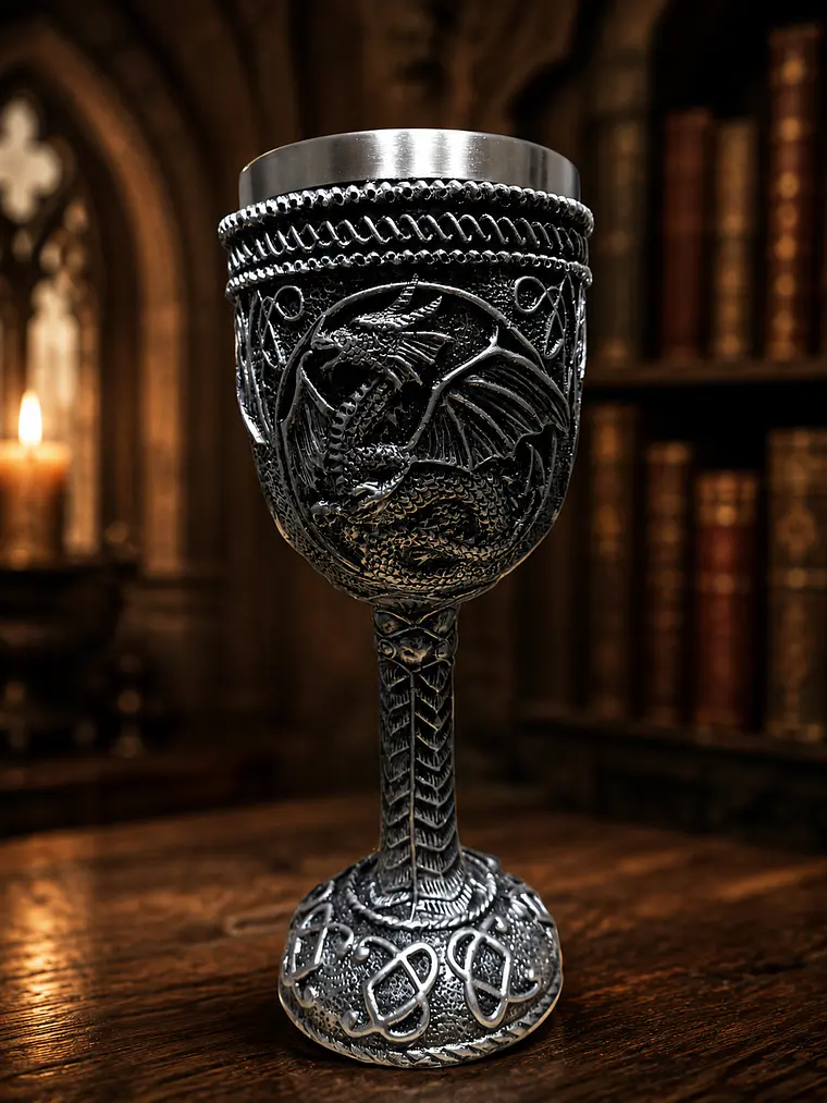 Copa Dragón Silver - Cáliz 19 cm  1