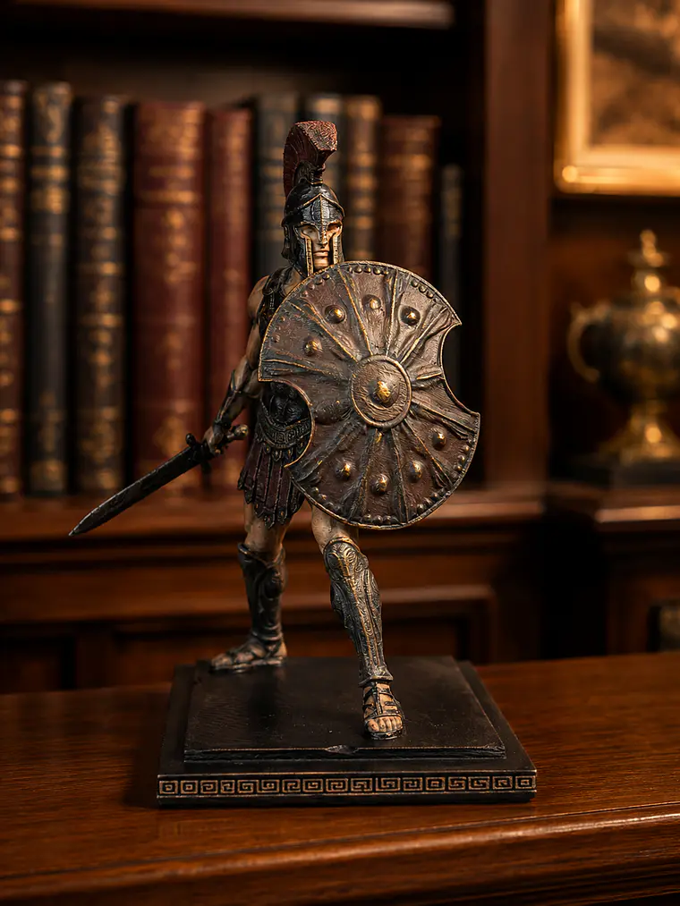 Figura Héroe de Troya – Aquiles 24 cm | Policromía Envejecida 2