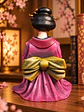 Geisha Sakura – Serenidad Japonesa 13 cm | Kimono Rosa - Miniatura 4