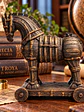 Figura Caballo de Troya – Reliquia de Ilión 10 cm | Madera Envejecida - Miniatura 2