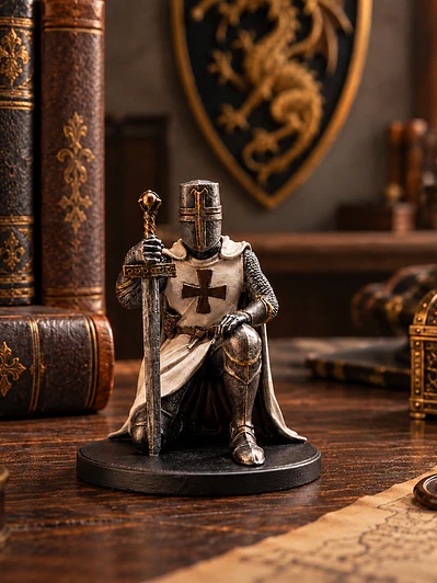 Figura Caballero Templario 10 cm – Guardián de la Cruz