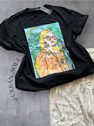 Polera estampada