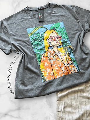Polera estampada