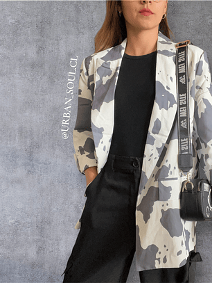 Blazer Cowprint gris 