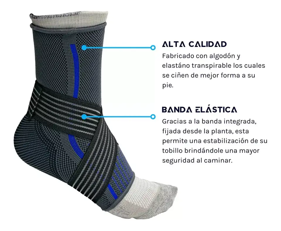 Tobillera de Compresión con Tiras 4