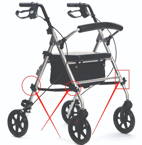 Andador Rollator Plata WR3805LQ