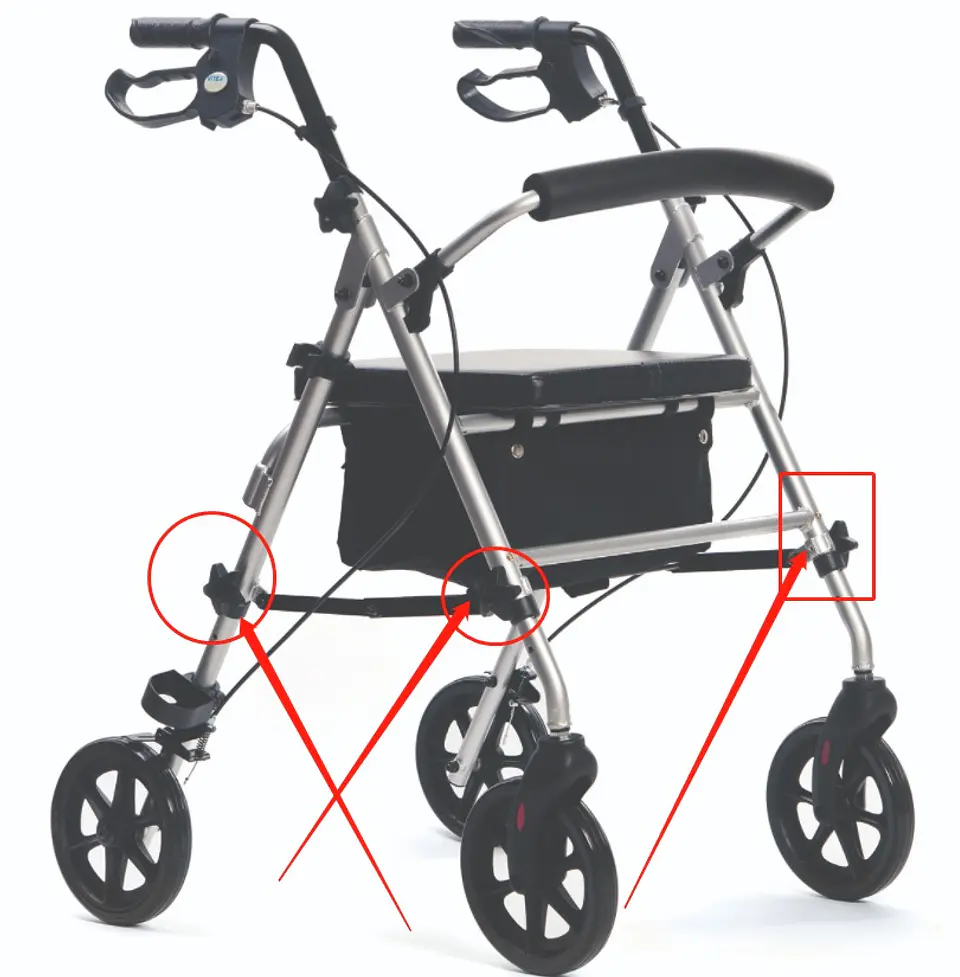 Andador Rollator Plata WR3805LQ 2