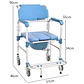 Silla Baño y Ducha con Ruedas KDB697 - Miniatura 7