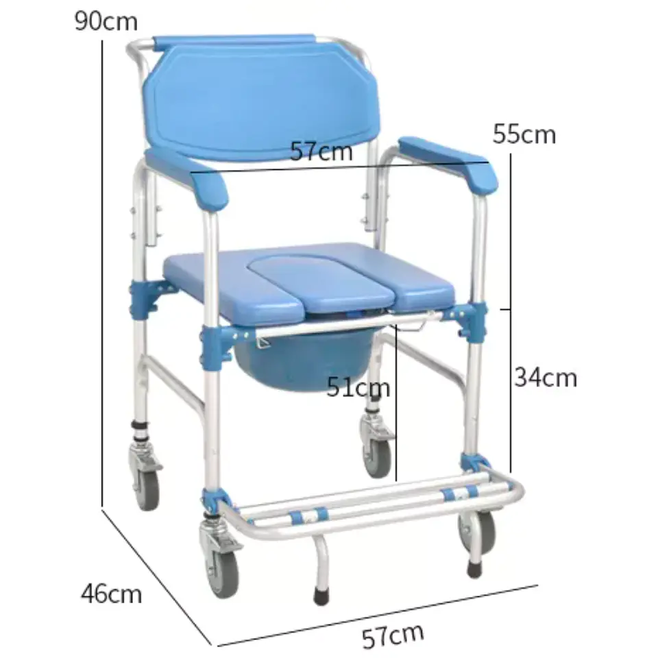 Silla Baño y Ducha con Ruedas KDB697 7
