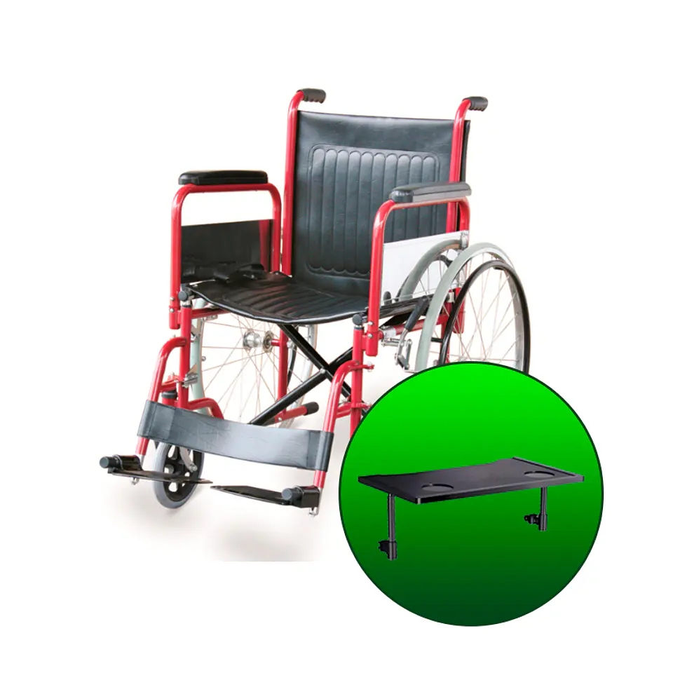 Silla de Ruedas Abatible KL903 + Mesa Alimentación 1