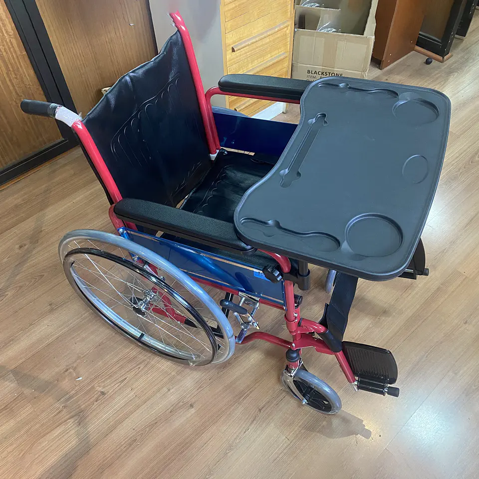 Silla de Ruedas Desmontable JL903 + Mesa Alimentación 4