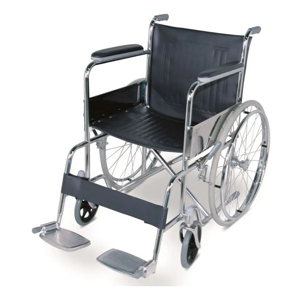 Silla de Ruedas Estándar Cromada 809 1