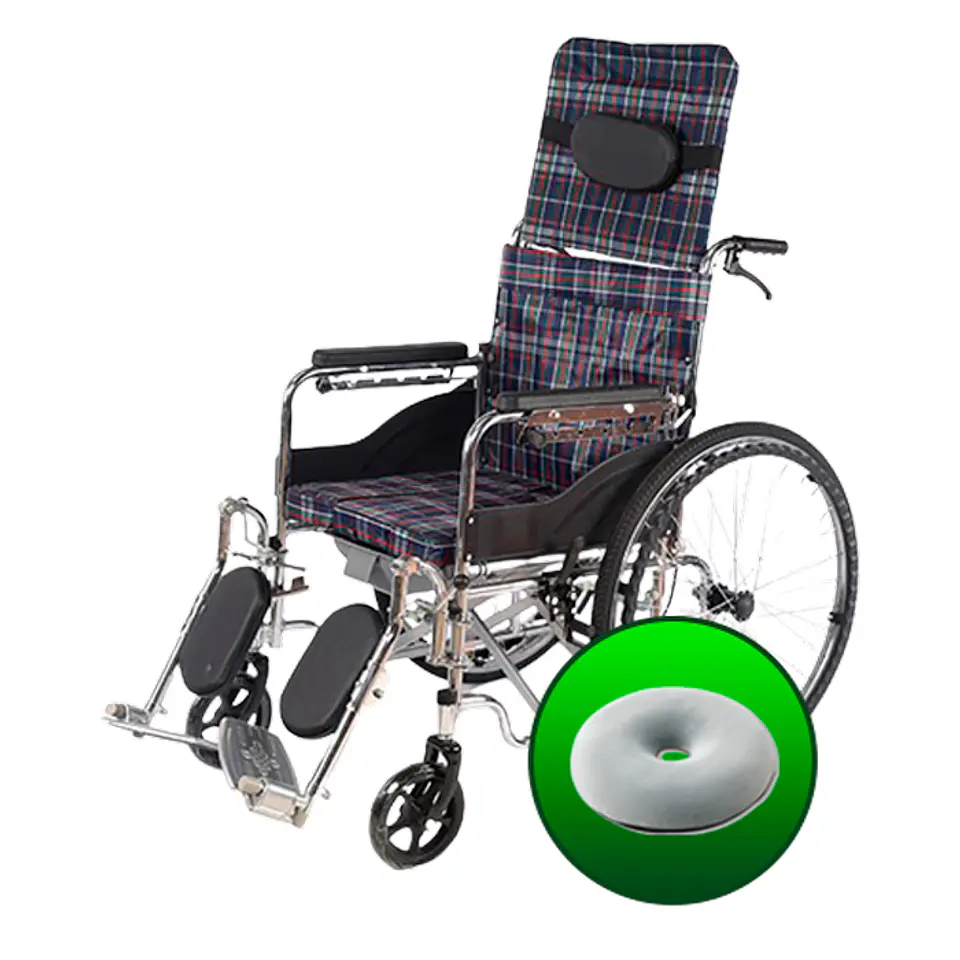 Silla de Ruedas Neurológica 609G + Cojín Anti escara 1
