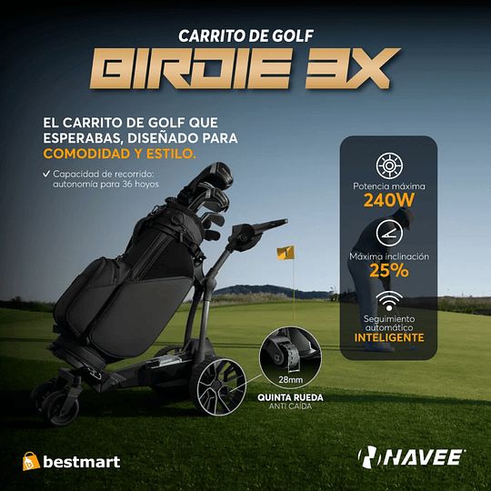 Carrito de Golf Eléctrico Navee Birdie 3X - Image 3