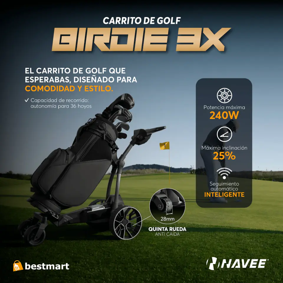 Carrito de Golf Eléctrico Navee Birdie 3X 3