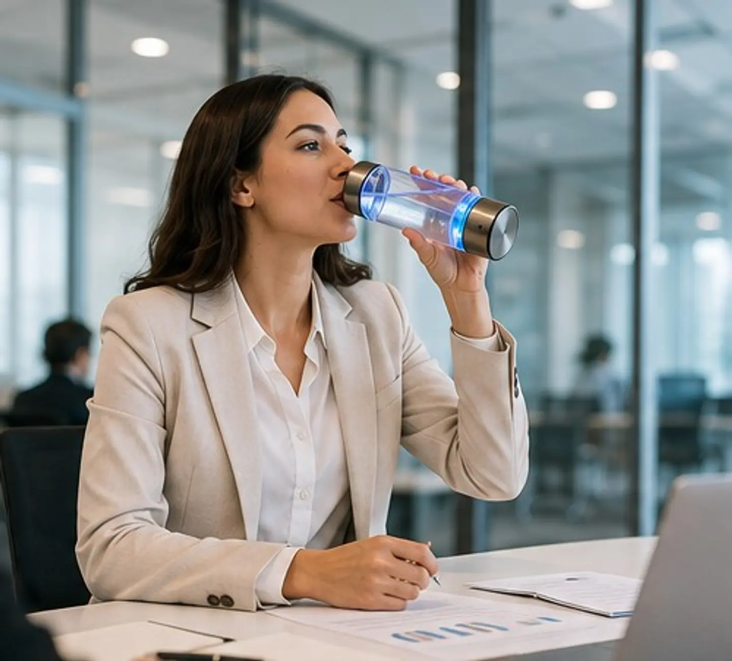 Botella purificadora de agua con hidrogeno 4