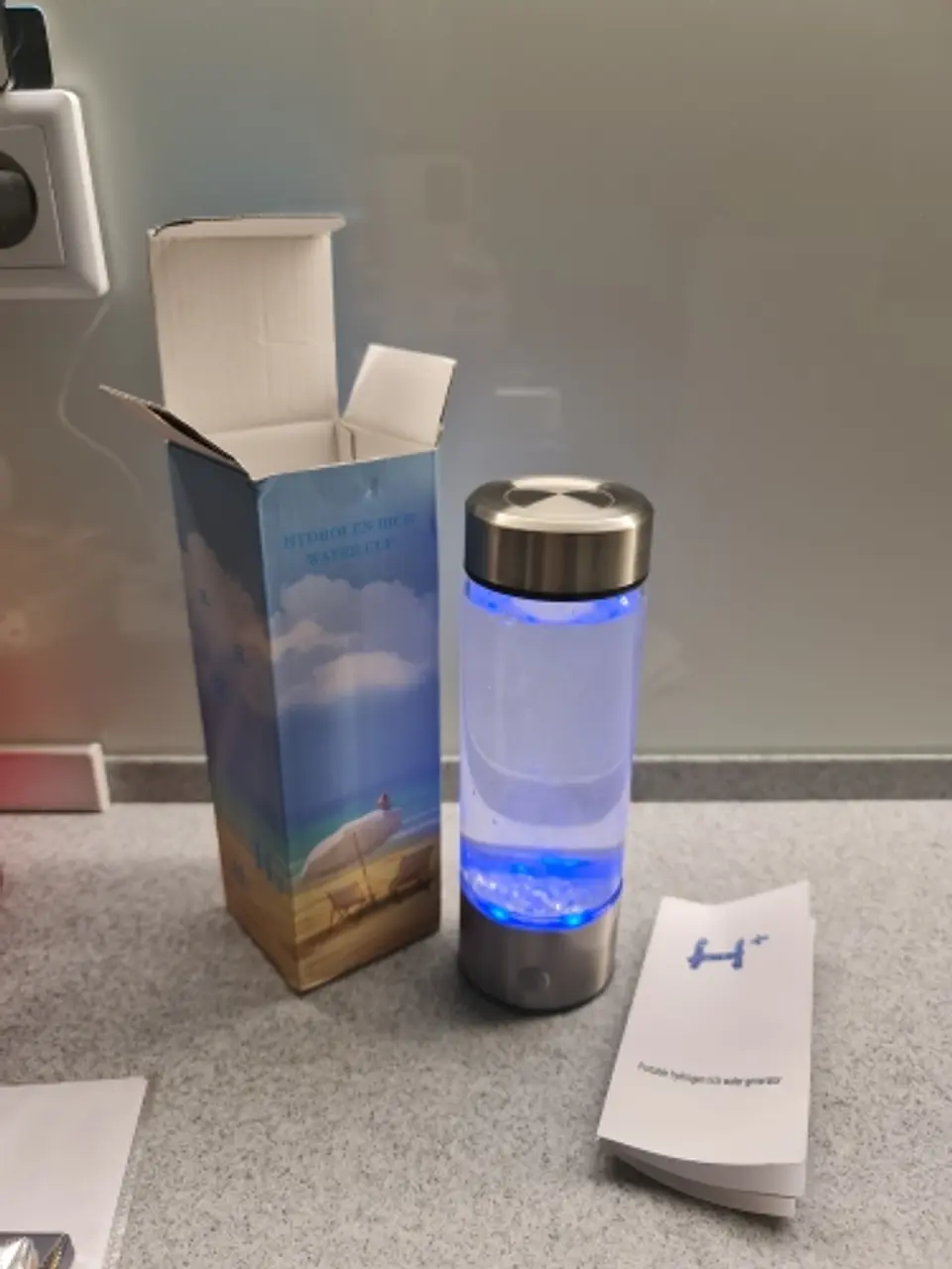 Botella purificadora de agua con hidrogeno 7