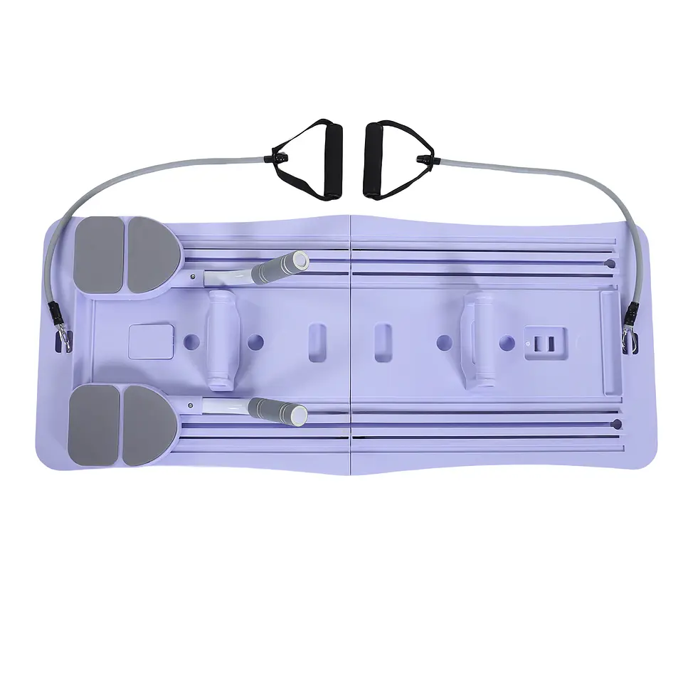 En casa tabla de Pilates plegable 4 en 1, rueda de ejercicio, rodillo, equipo de ejercicio para gimnasio en casa, entrenador de entrenamiento, tabla de Pilates 3