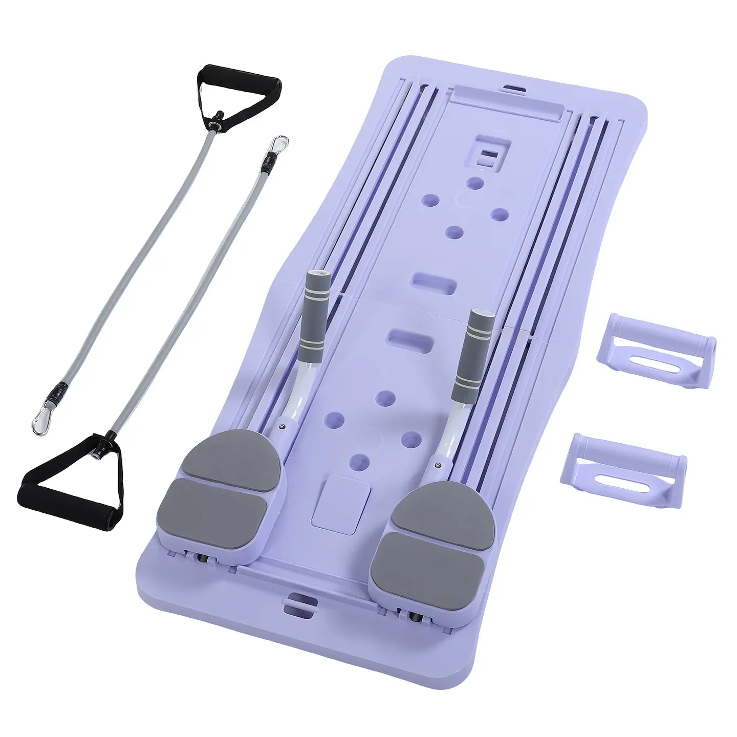 En casa tabla de Pilates plegable 4 en 1, rueda de ejercicio, rodillo, equipo de ejercicio para gimnasio en casa, entrenador de entrenamiento, tabla de Pilates 4