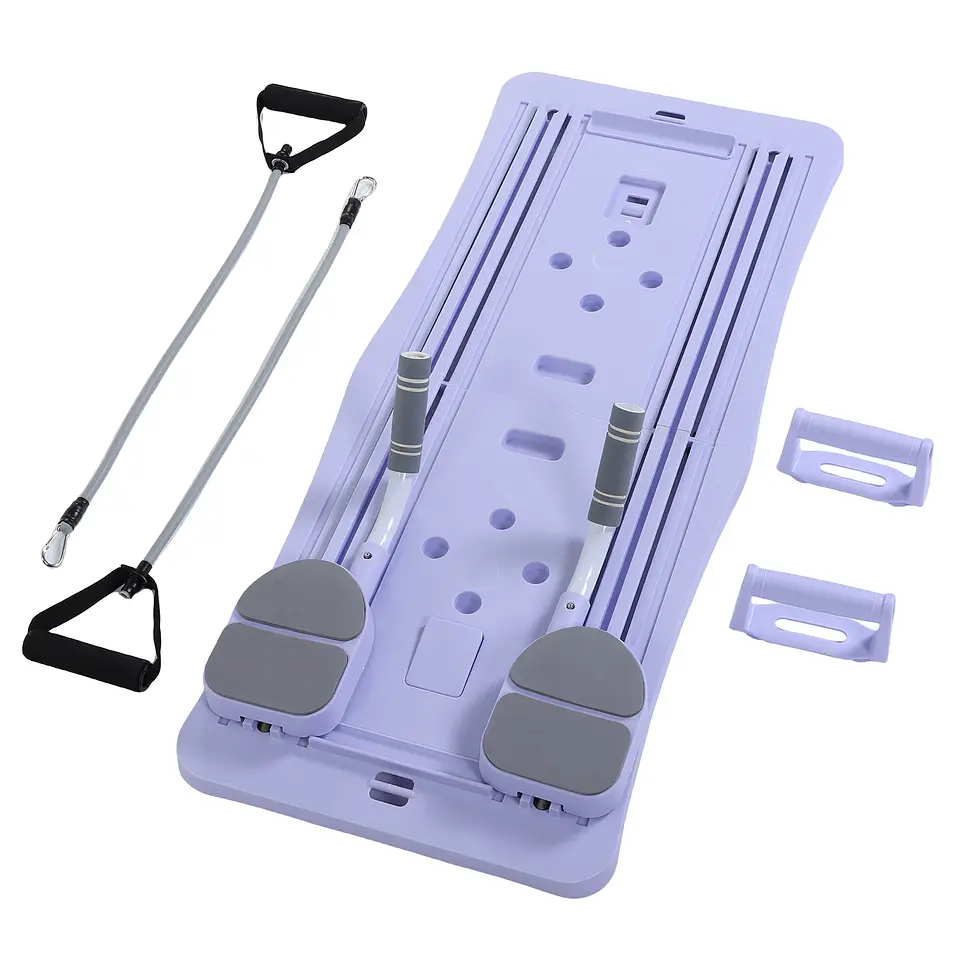 En casa tabla de Pilates plegable 4 en 1, rueda de ejercicio, rodillo, equipo de ejercicio para gimnasio en casa, entrenador de entrenamiento, tabla de Pilates 4