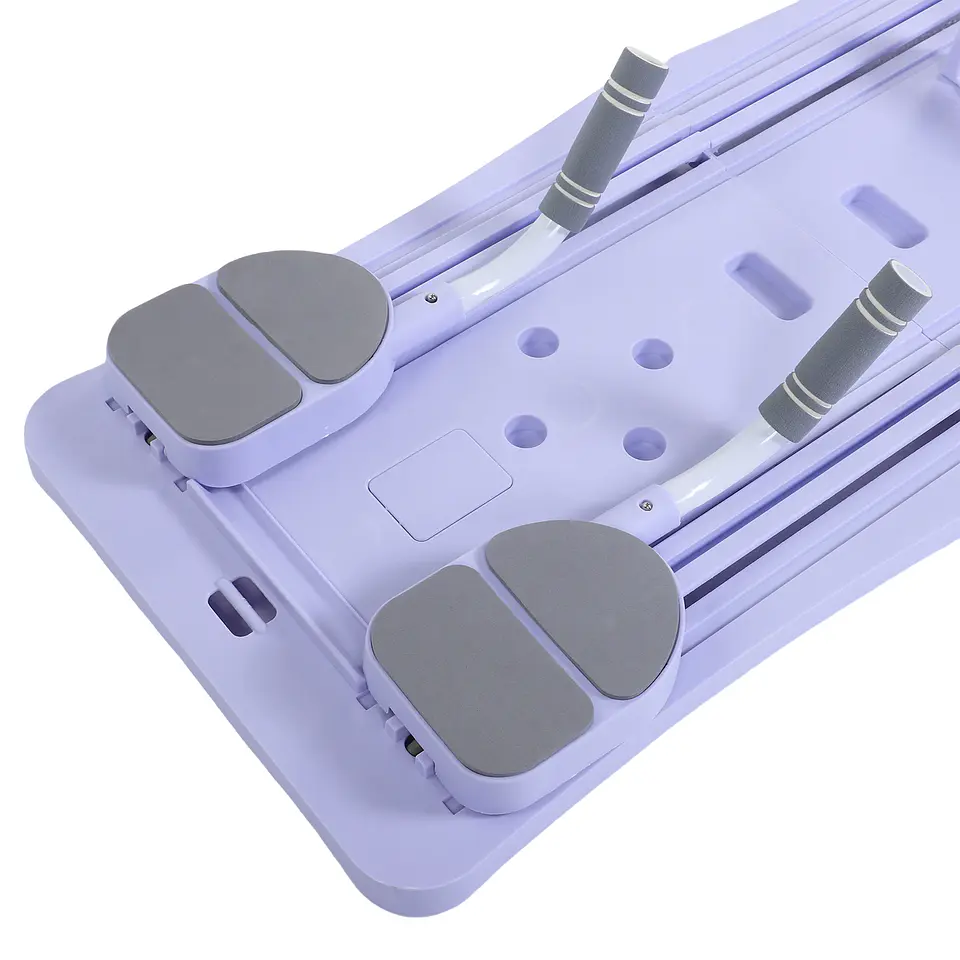 En casa tabla de Pilates plegable 4 en 1, rueda de ejercicio, rodillo, equipo de ejercicio para gimnasio en casa, entrenador de entrenamiento, tabla de Pilates 11