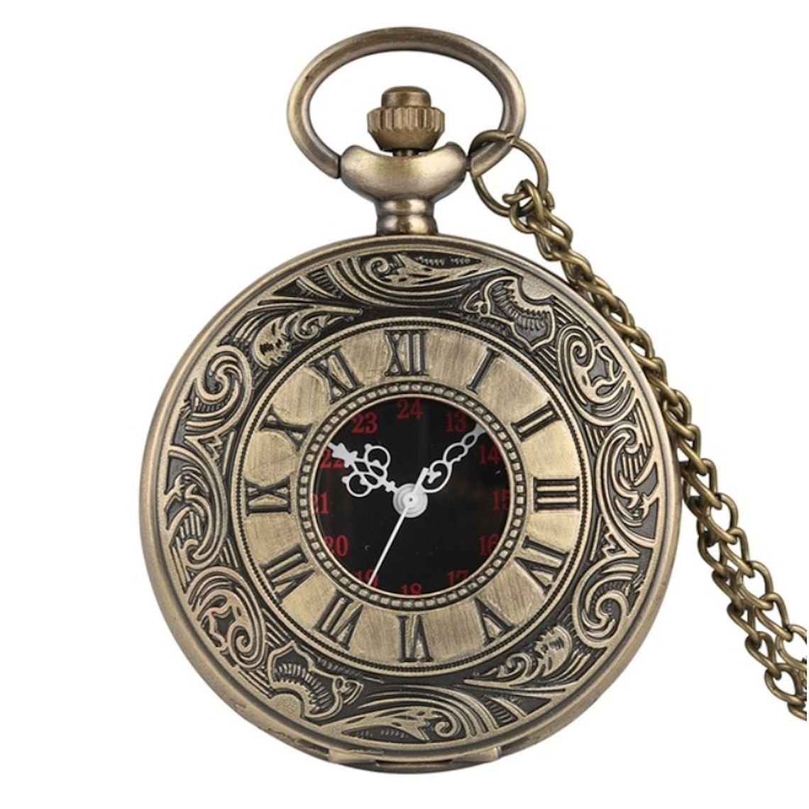 Reloj Bolsillo Vintage Números Romanos 4