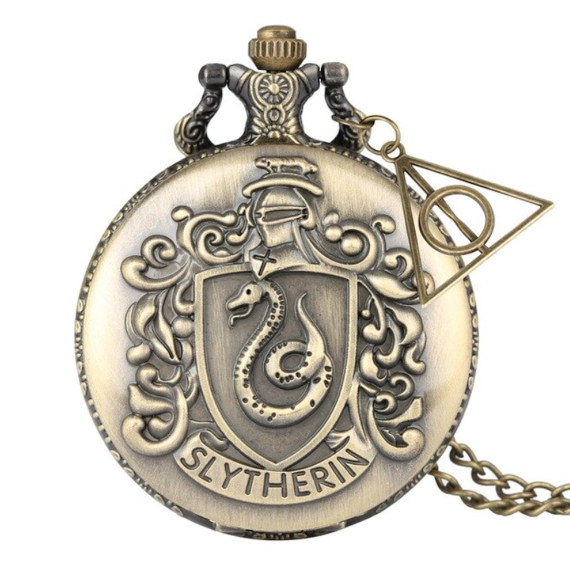 Reloj Bolsillo Harry Potter Bronce Cuarzo Cadena 257 3