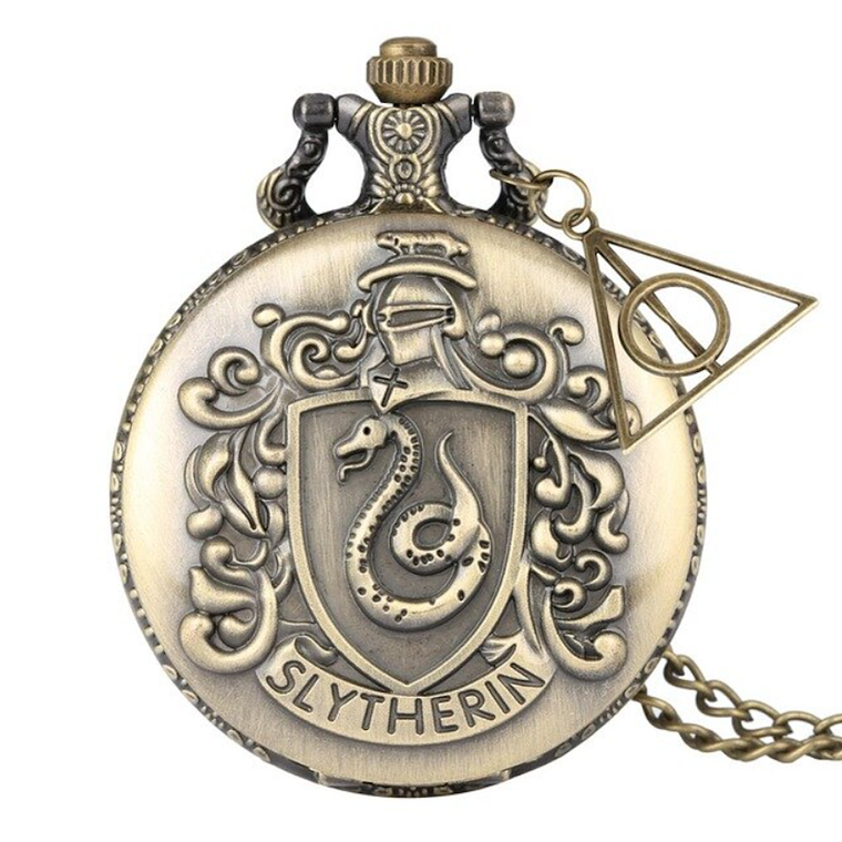 Reloj Bolsillo Harry Potter Bronce Cuarzo Cadena 257 3