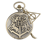 Reloj Bolsillo Harry Potter Bronce Cuarzo Cadena 257 - Miniatura 4