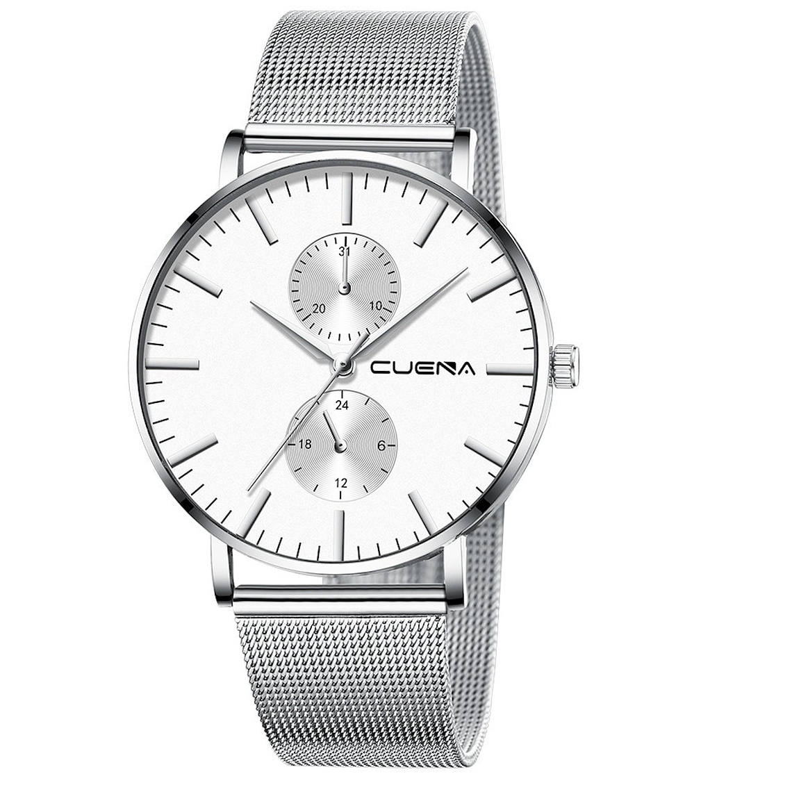 Reloj Hombre CUENA Cuarzo Pulso Malla Analogico Casual 139 3