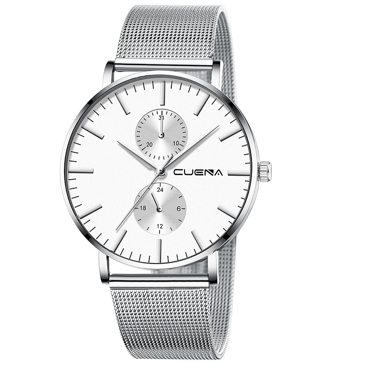 Reloj Hombre CUENA Cuarzo Pulso Malla Analogico Casual 139 3