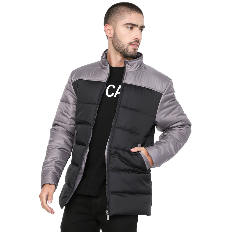 Chaqueta Rompevientos Acolchada Hombre UrbenMood 1029 Larga 3