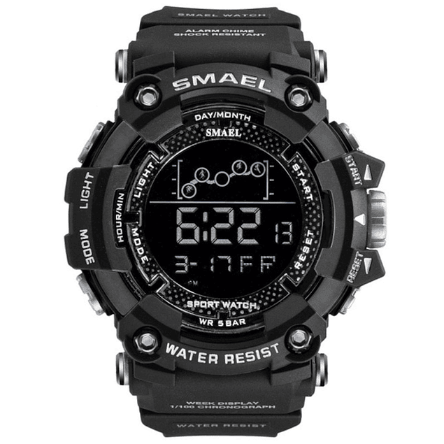 Reloj Hombre Deportivo SMAEL 1802 Militar Cronometro Digital