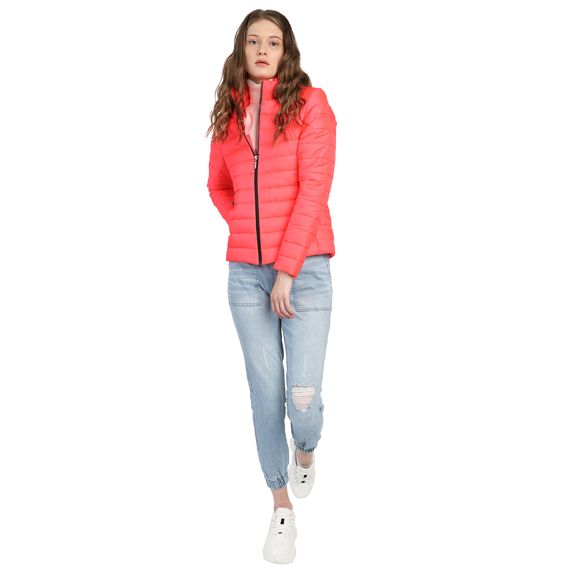 Chaqueta Rompevientos Corta Acolchada Mujer UrbenMood 1038 1