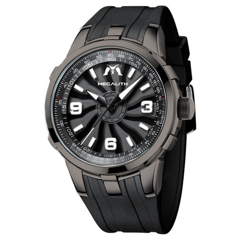 Reloj Hombre MEGALITH 8201 Cuarzo Deportivo Dial Turbina 1