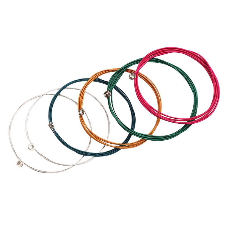 Set Cuerdas Guitarra Acustica Folk Clasica Multicolor 027 1