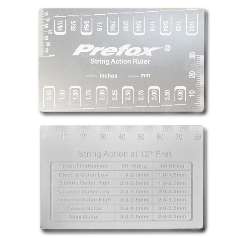 Regleta Octavacion Guitarra Bajo Altura Cuerdas 434 Acero 2