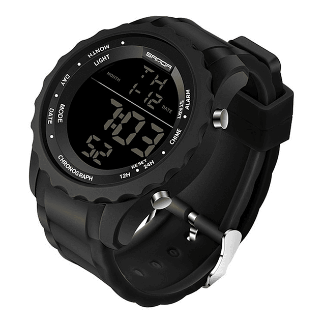 Reloj SANDA 369 Hombre Deportivo LED Electronico Negro