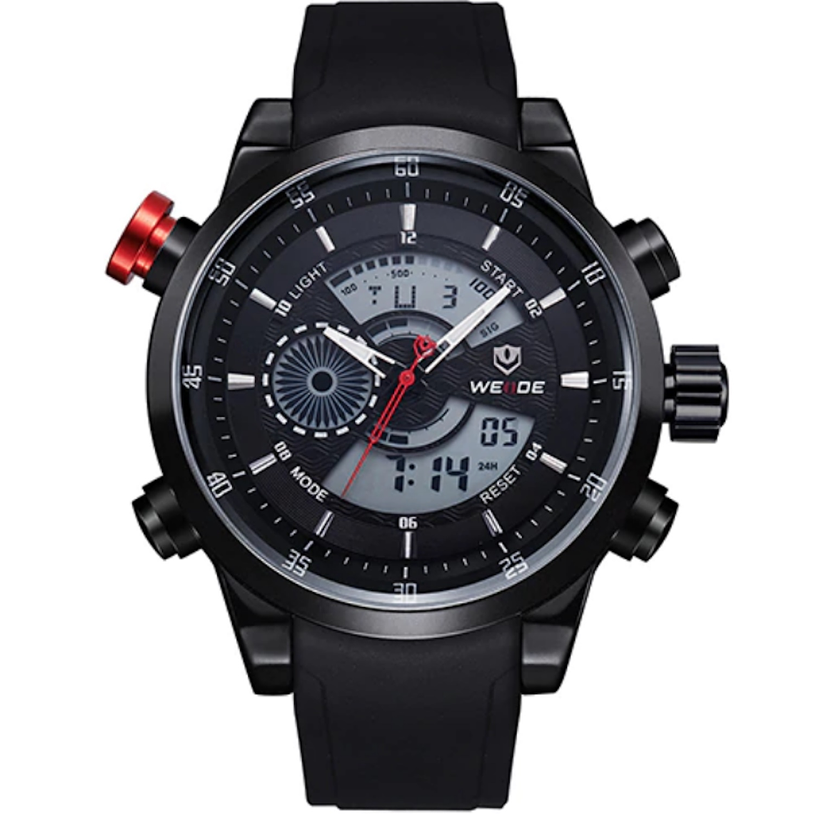 Reloj Militar Hombre WEIDE 3401 Deportivo Calendario 2
