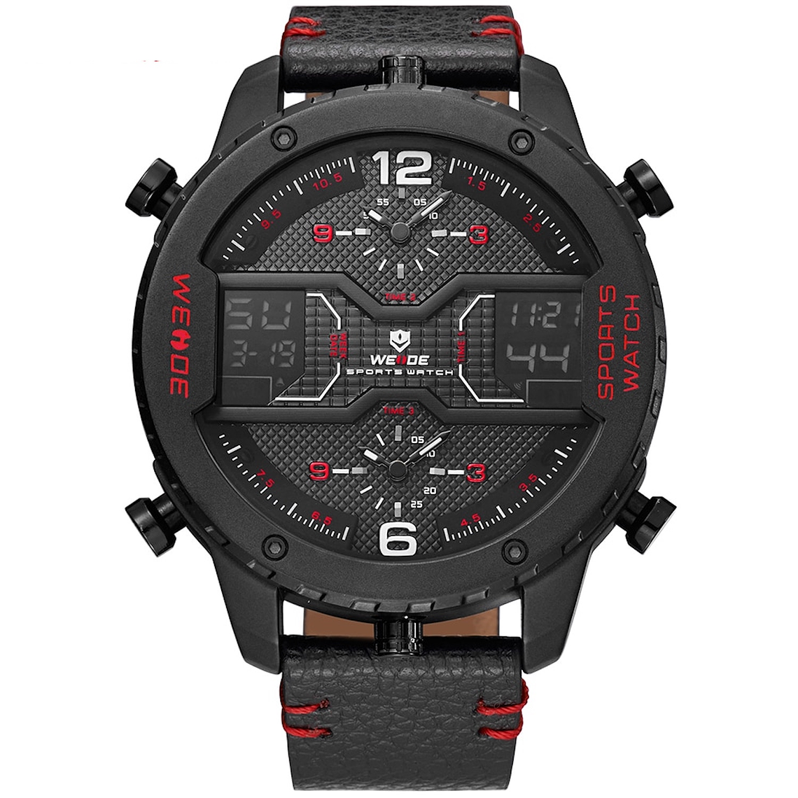 Reloj Hombre WEIDE 6401 Analogico Digital Cronografo 2