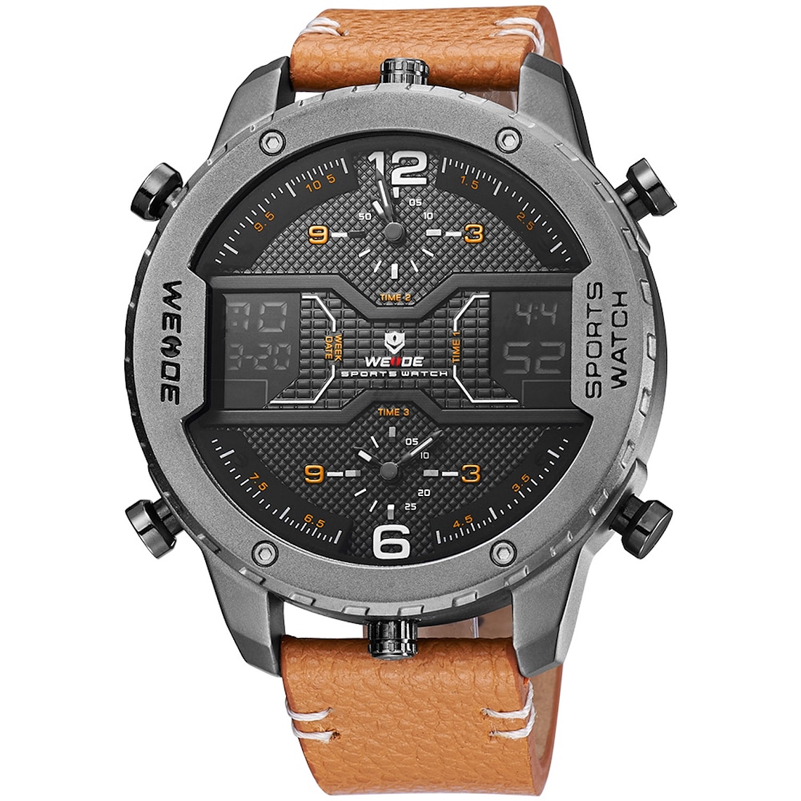 Reloj Hombre WEIDE 6401 Analogico Digital Cronografo 4