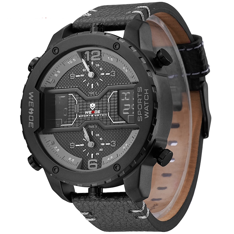 Reloj Hombre WEIDE 6401 Analogico Digital Cronografo 5