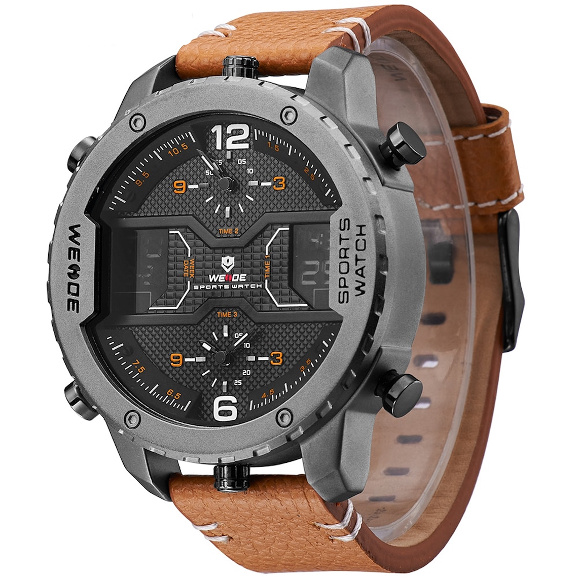 Reloj Hombre WEIDE 6401 Analogico Digital Cronografo 8