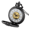 Reloj Bolsillo Cuarzo Cadena Calavera Steampunk P000